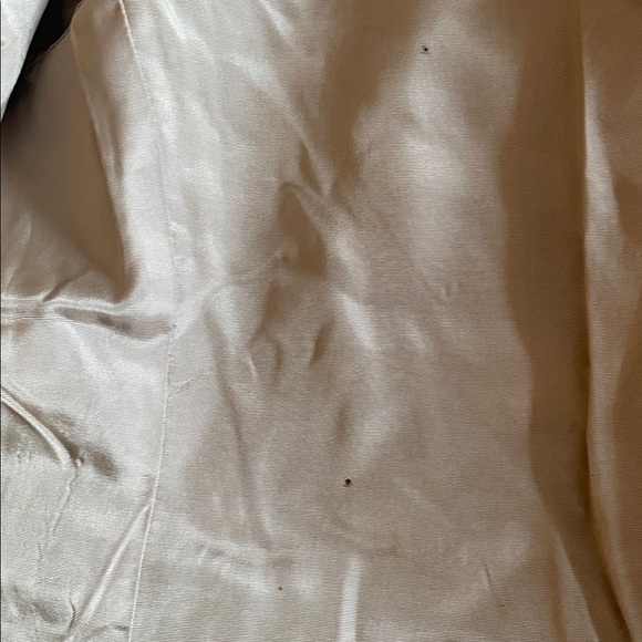 Vintage Evan Picone 100% Wool One-Button Blazer Beige Check Size 4 Made In USA - Picture 6 of 7